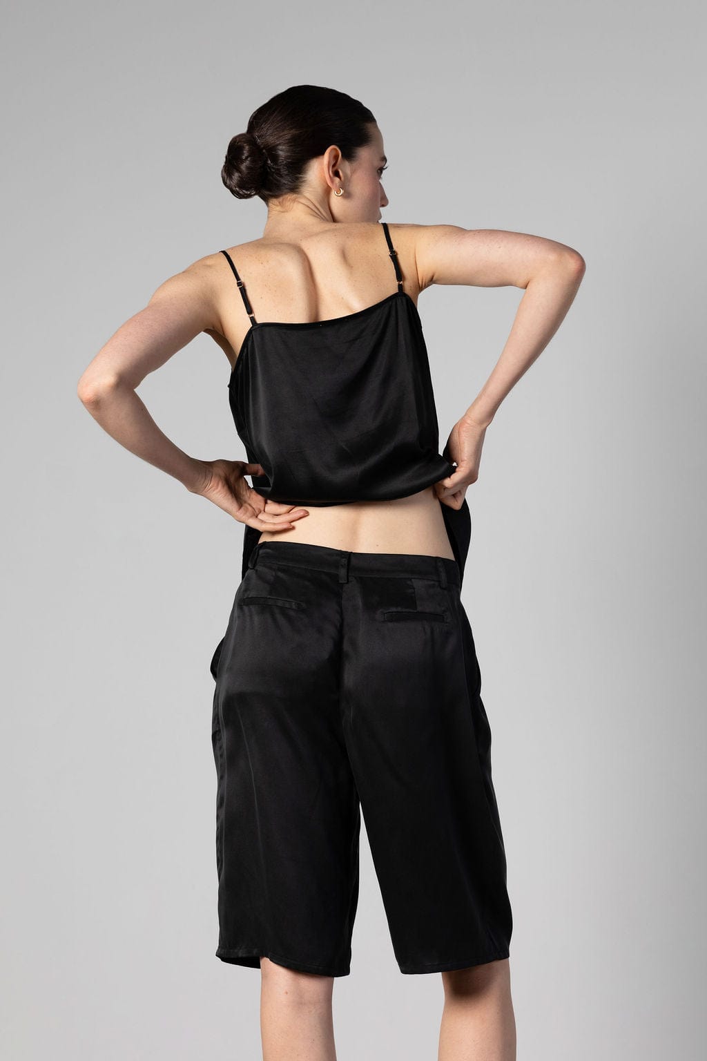 Cult Button Up Silk Camisole Top