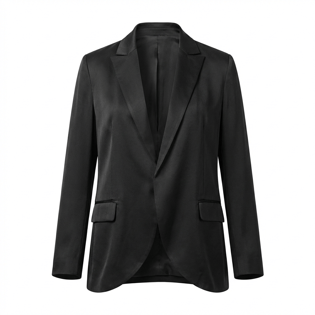 Form Fit Silk Tie Blazer