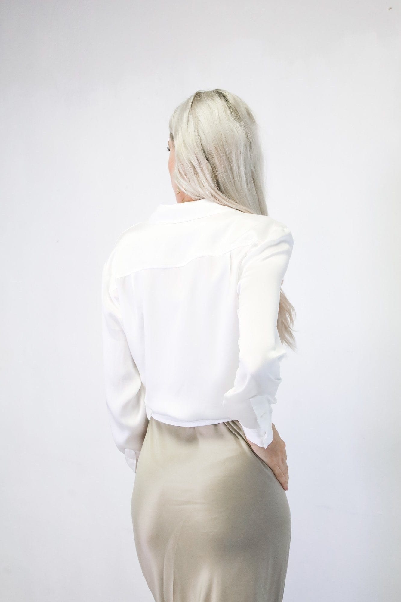 Boyfriend Silk Utility Shirt