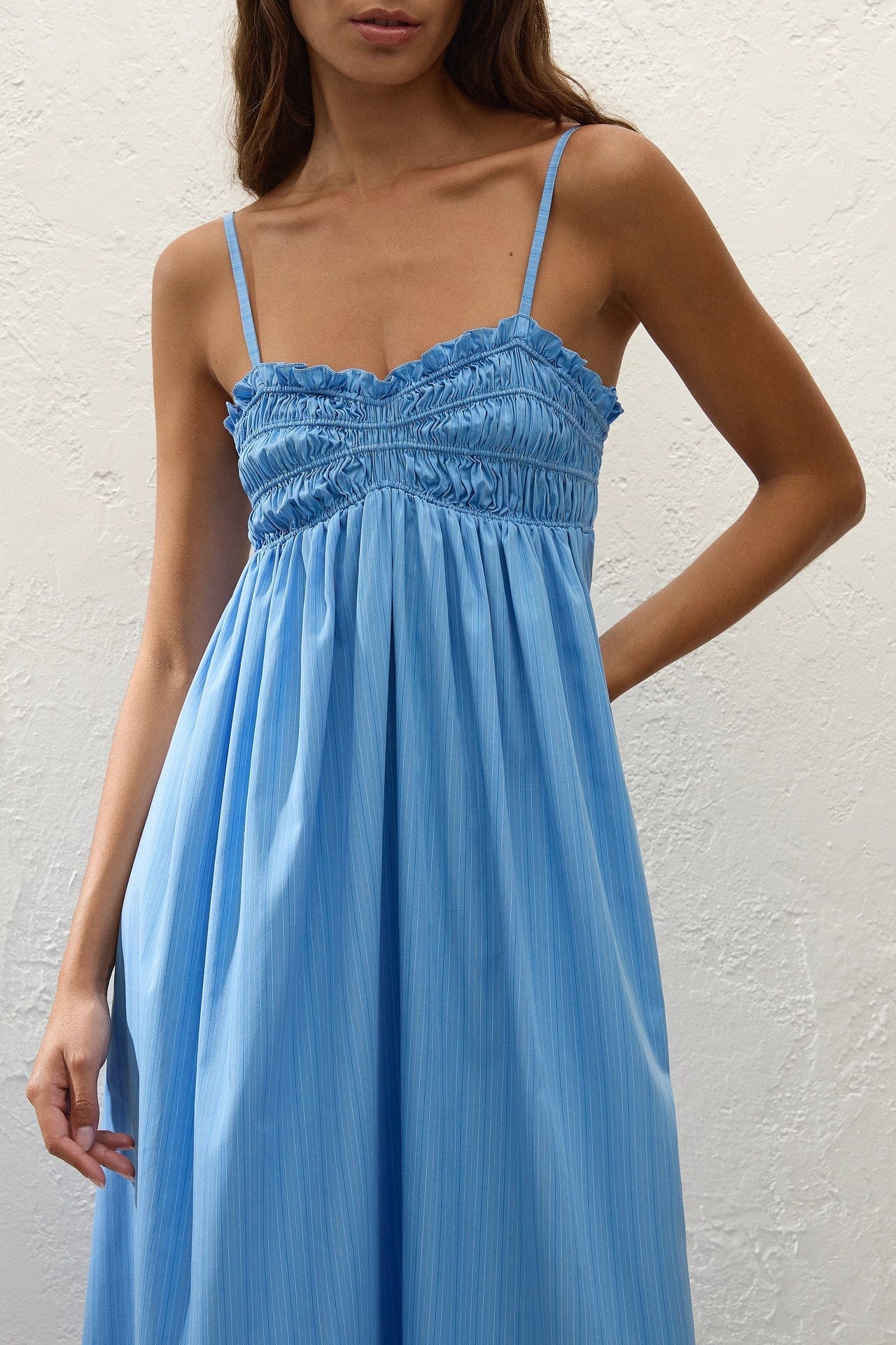 Presa Maxi Mico Pinstripe Azul - Faithfull The Brand