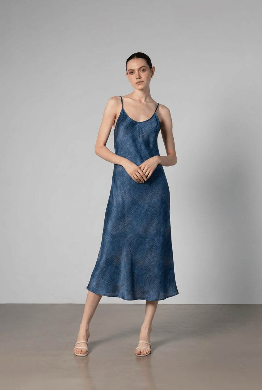best bridal bra backless dress 90S SLIP DRESS SMOKE – Wilson and Hunter