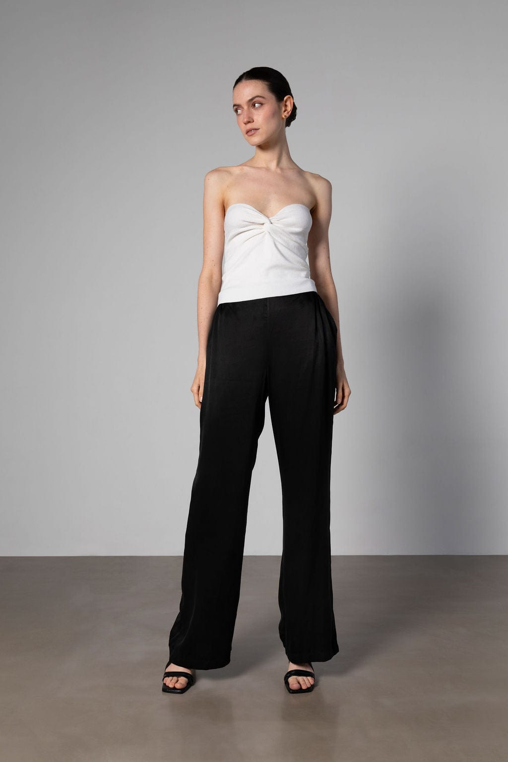 Silk Knit Bandeau Top