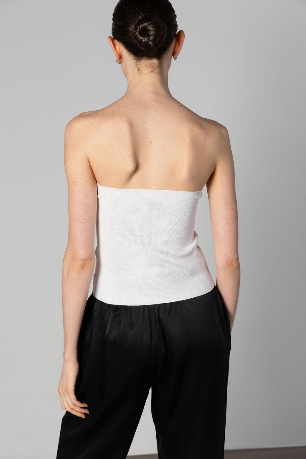 Silk Knit Bandeau Top