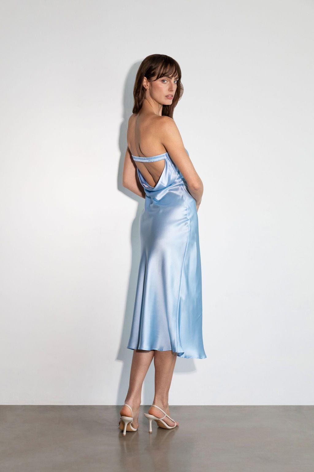 Sloane Strapless Dress Powder Blue - Atelier