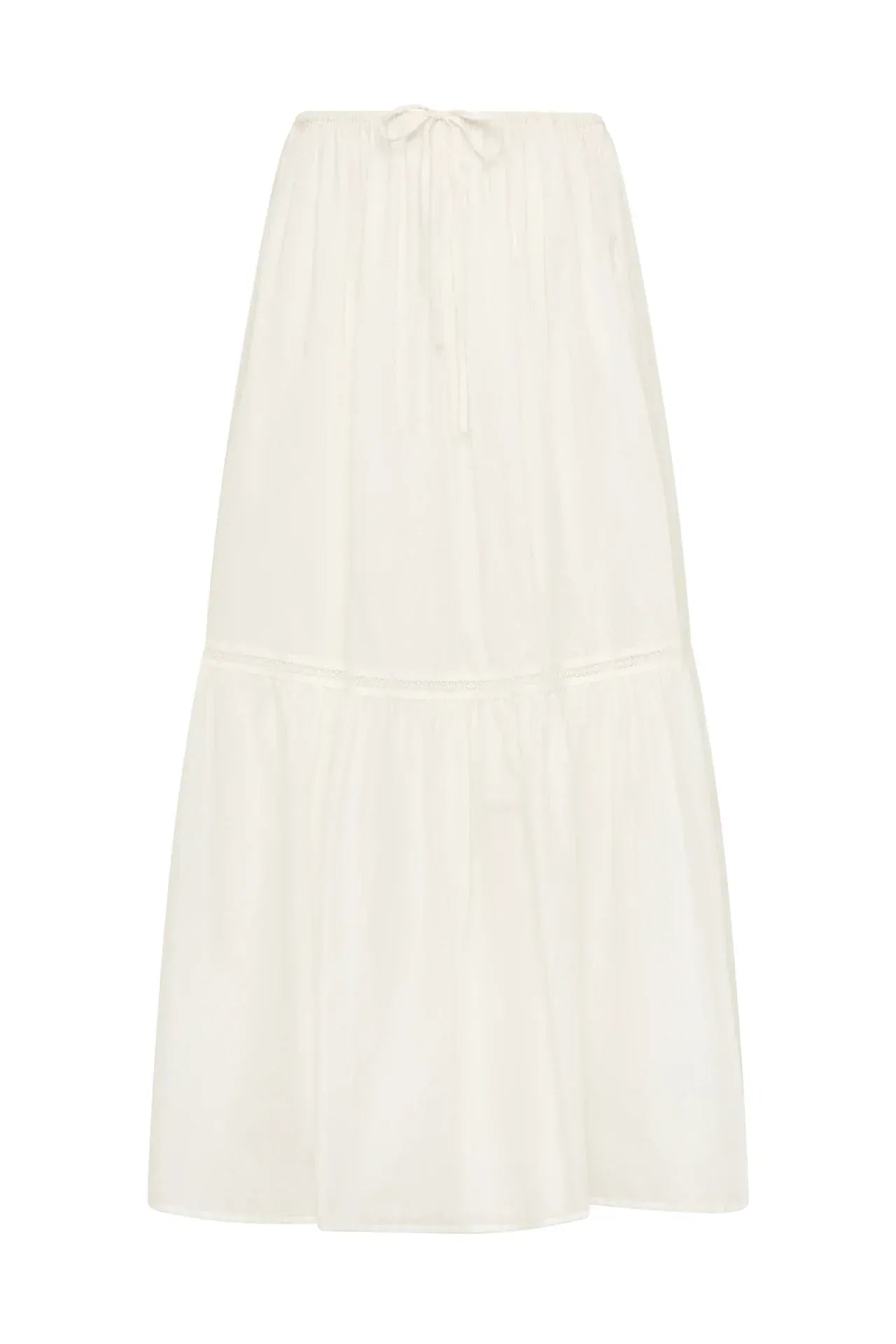 Venta Midi Skirt White - Faithfull The Brand