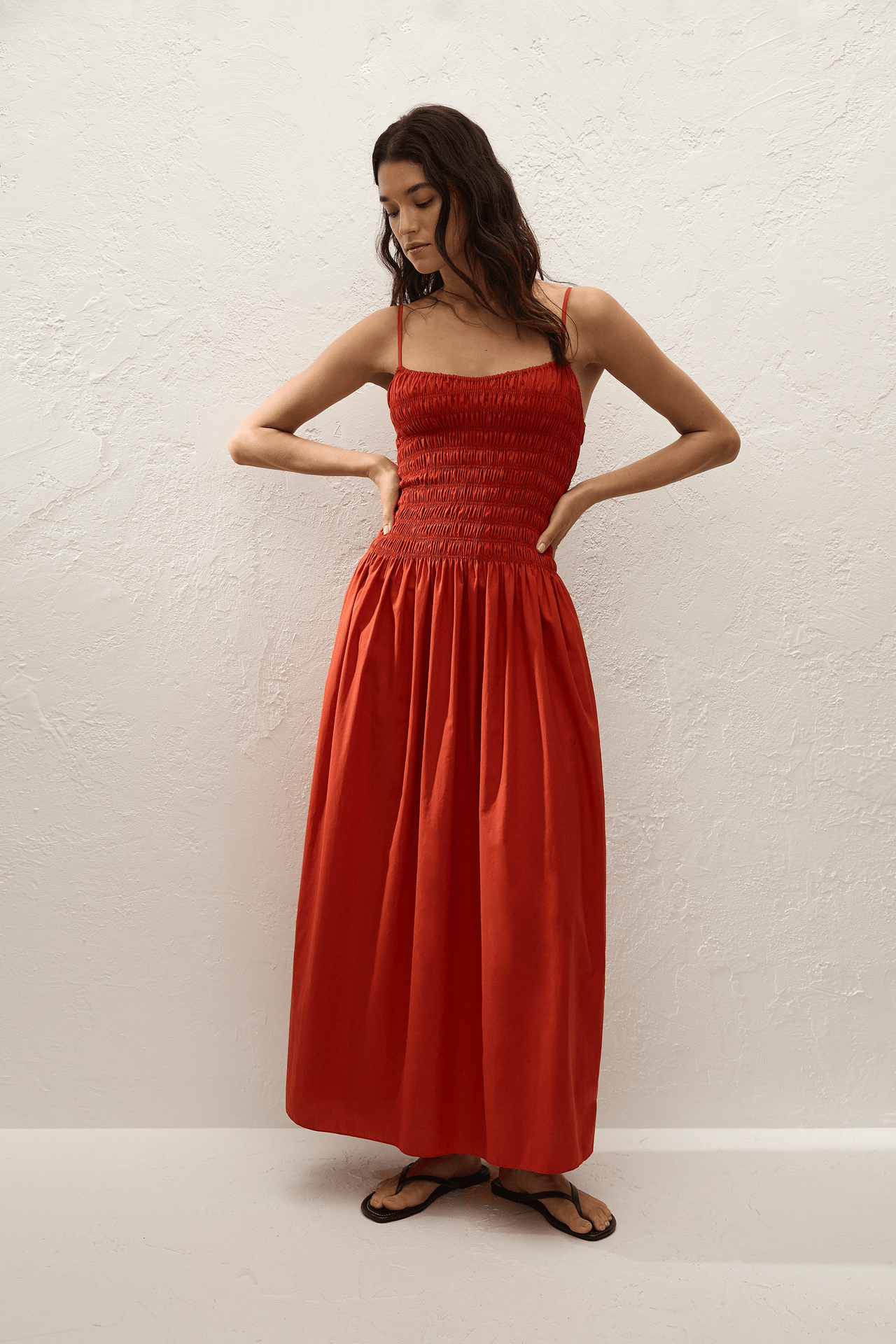 Araceli Maxi Dress Dusty Tomato - Faithfull The Brand