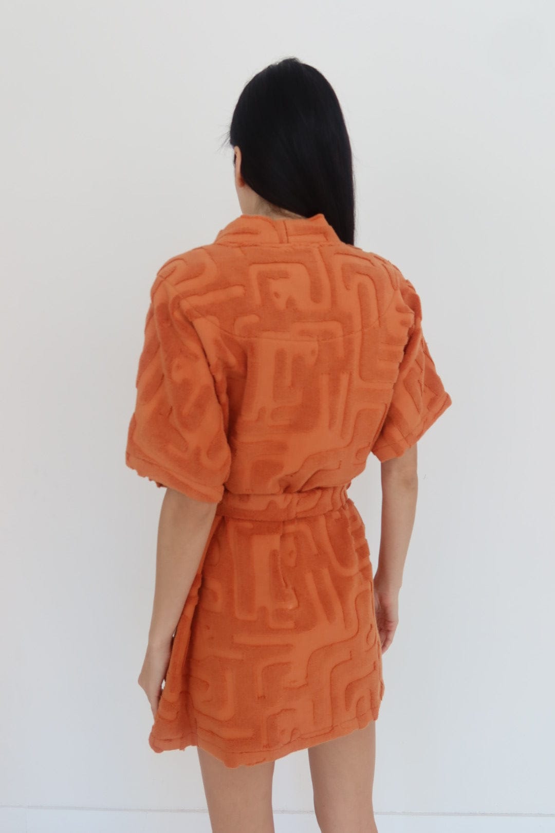 Towelling Mini Robe Clay - Soleil Soleil