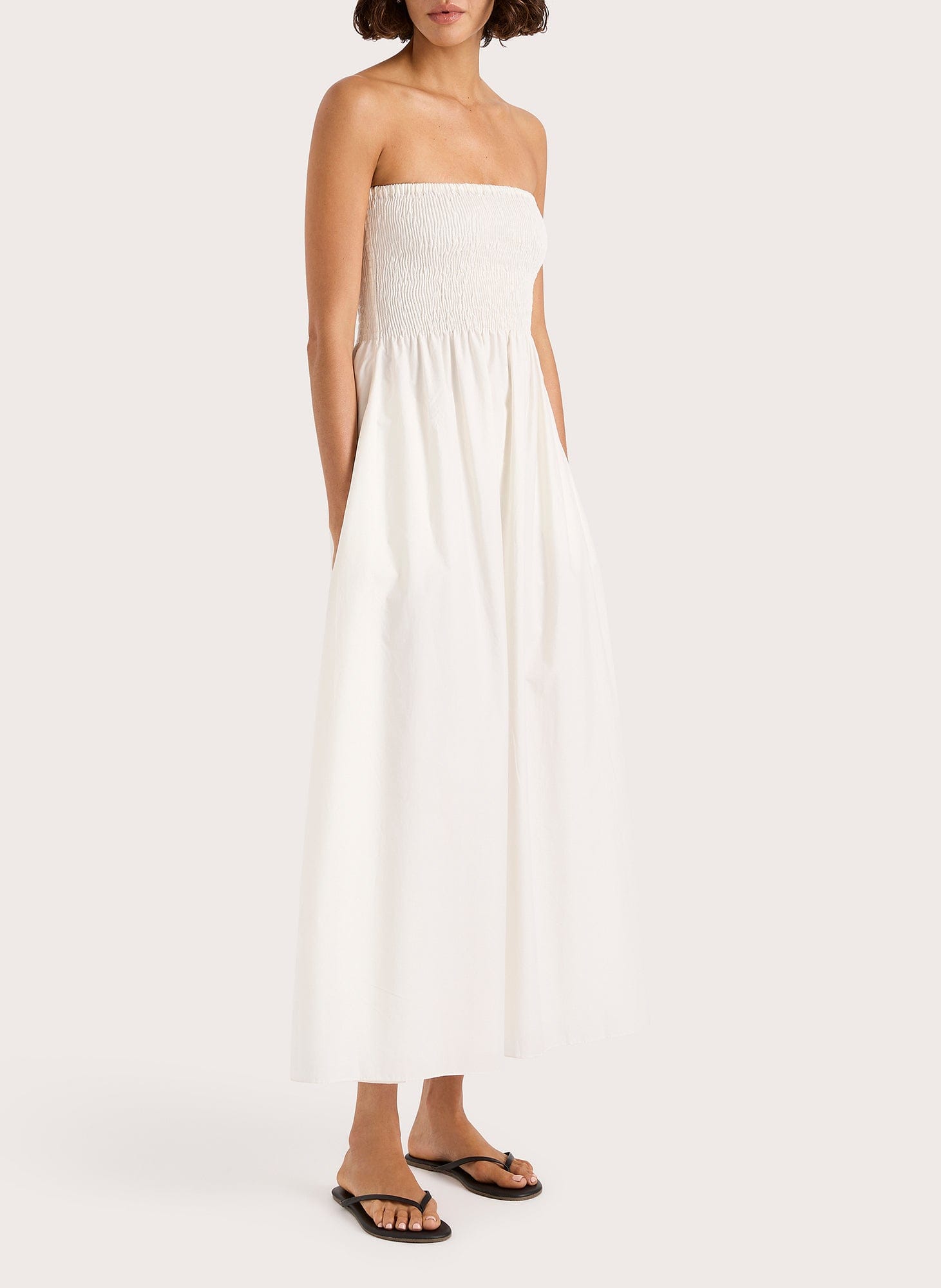 Jamie Midi Dress White - Faithfull The Brand