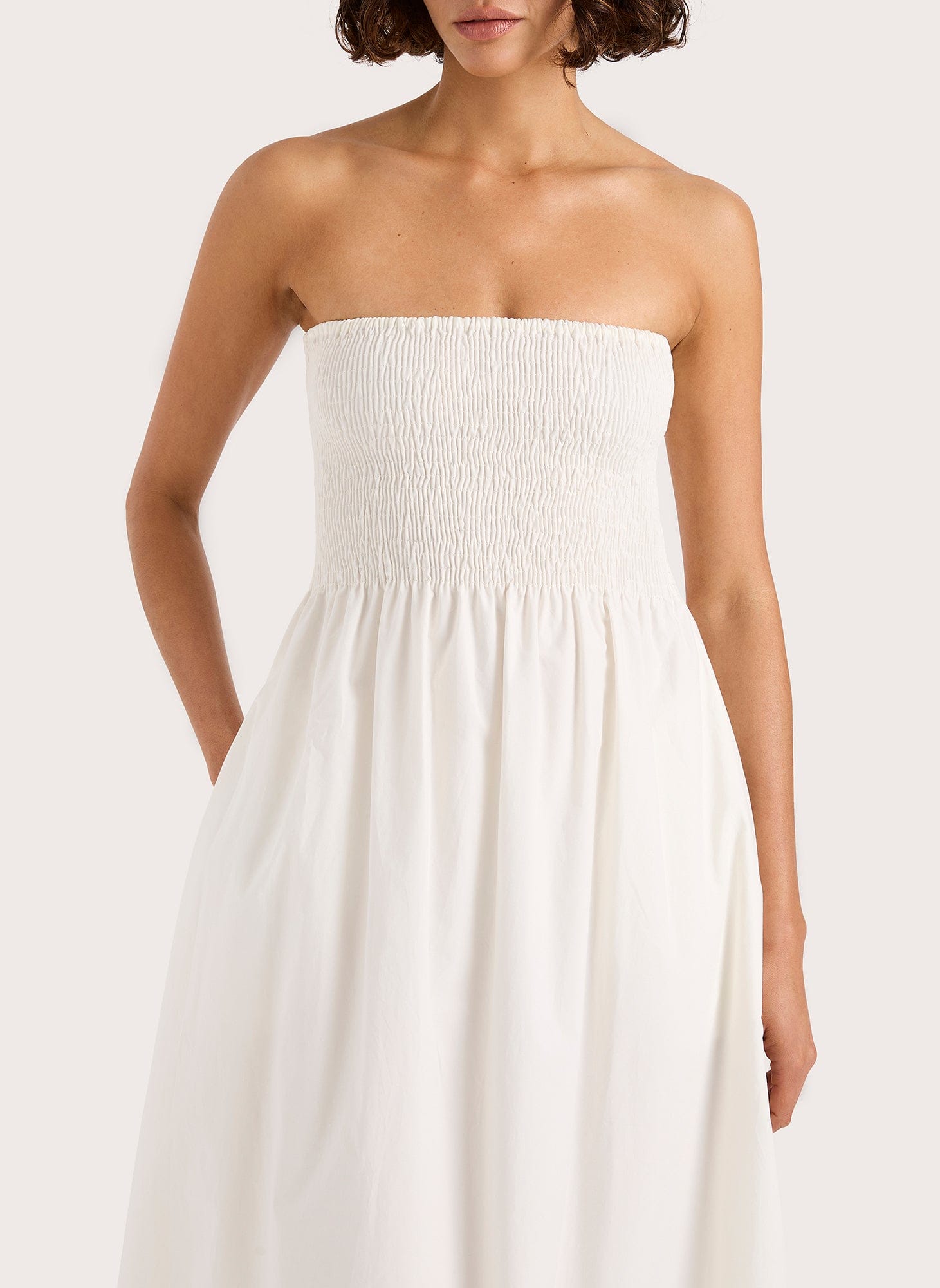 Jamie Midi Dress White - Faithfull The Brand