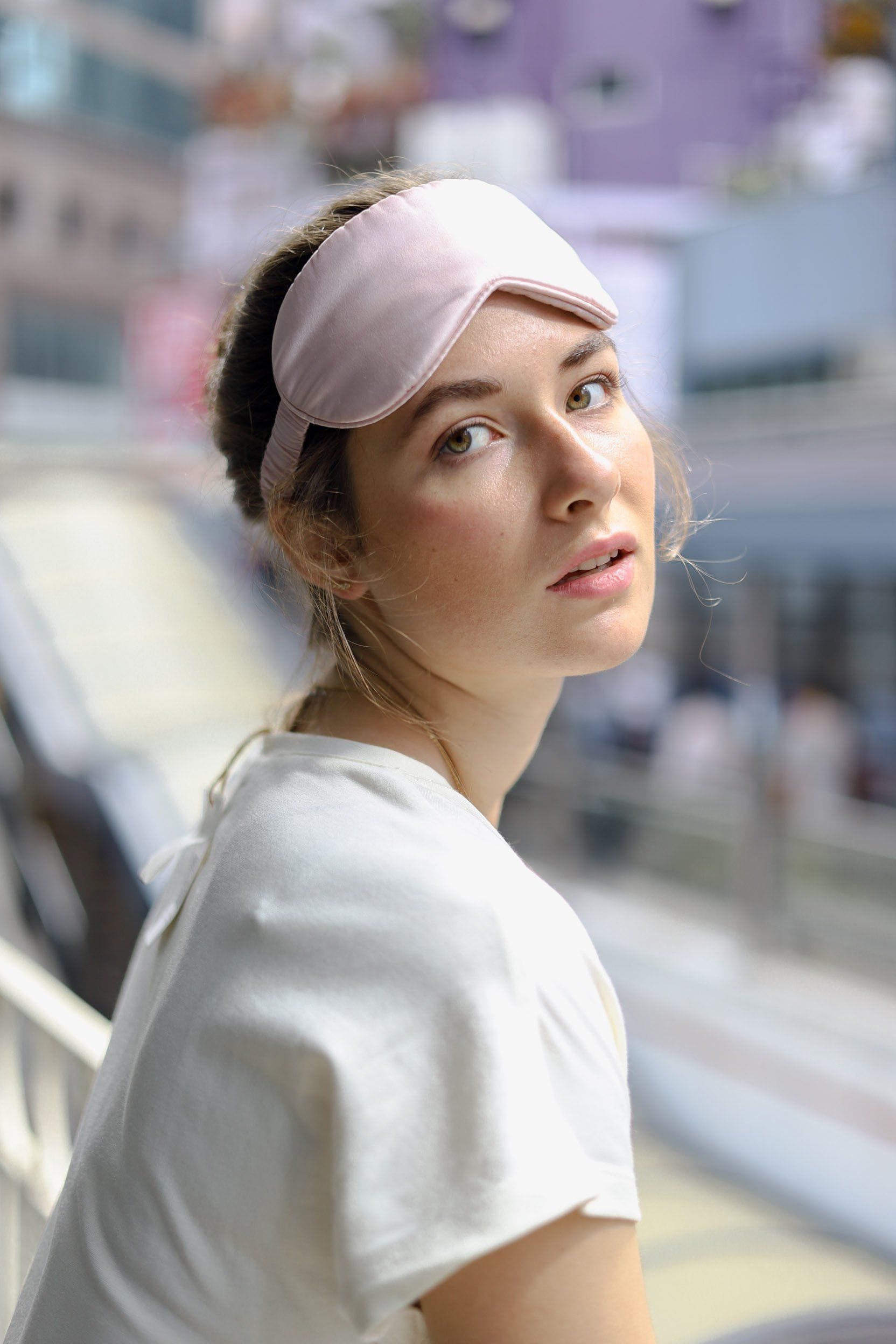 Anaphe Additions Blush Pink Silk Sleep Eye Mask