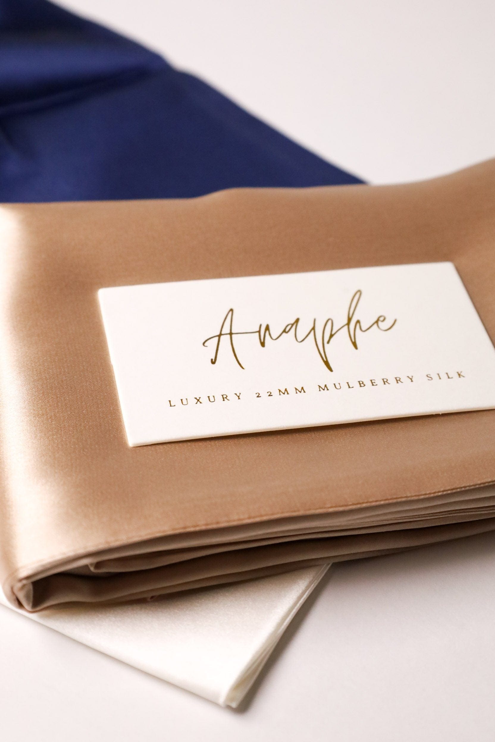 Anaphe Additions Champagne Pillowcase 22momme Charmeuse Silk