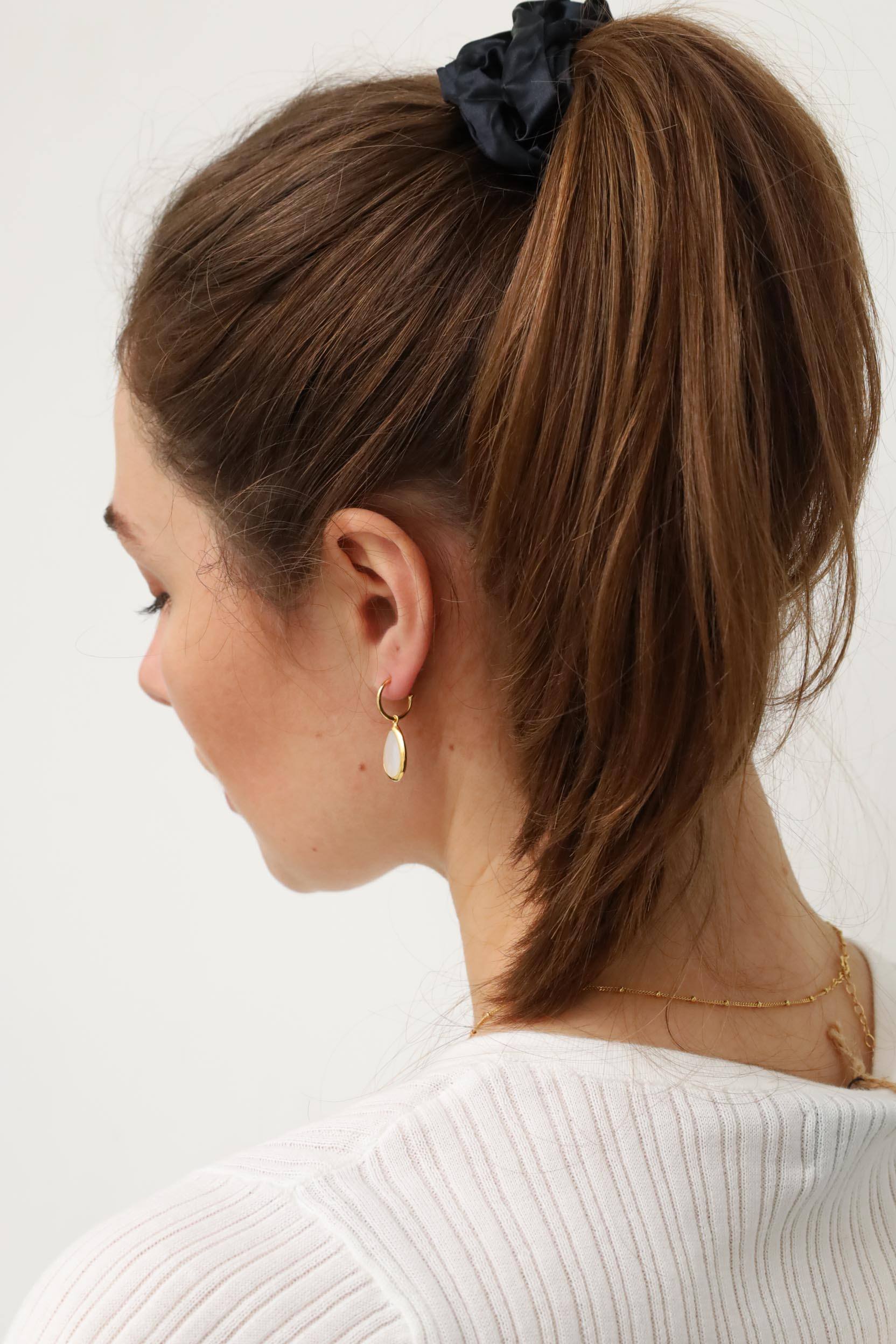 Anaphe Additions Multi Pack (1 Classic Black 1 Champagne 1 Red) Party Season Go Big Silk Scrunchy Set