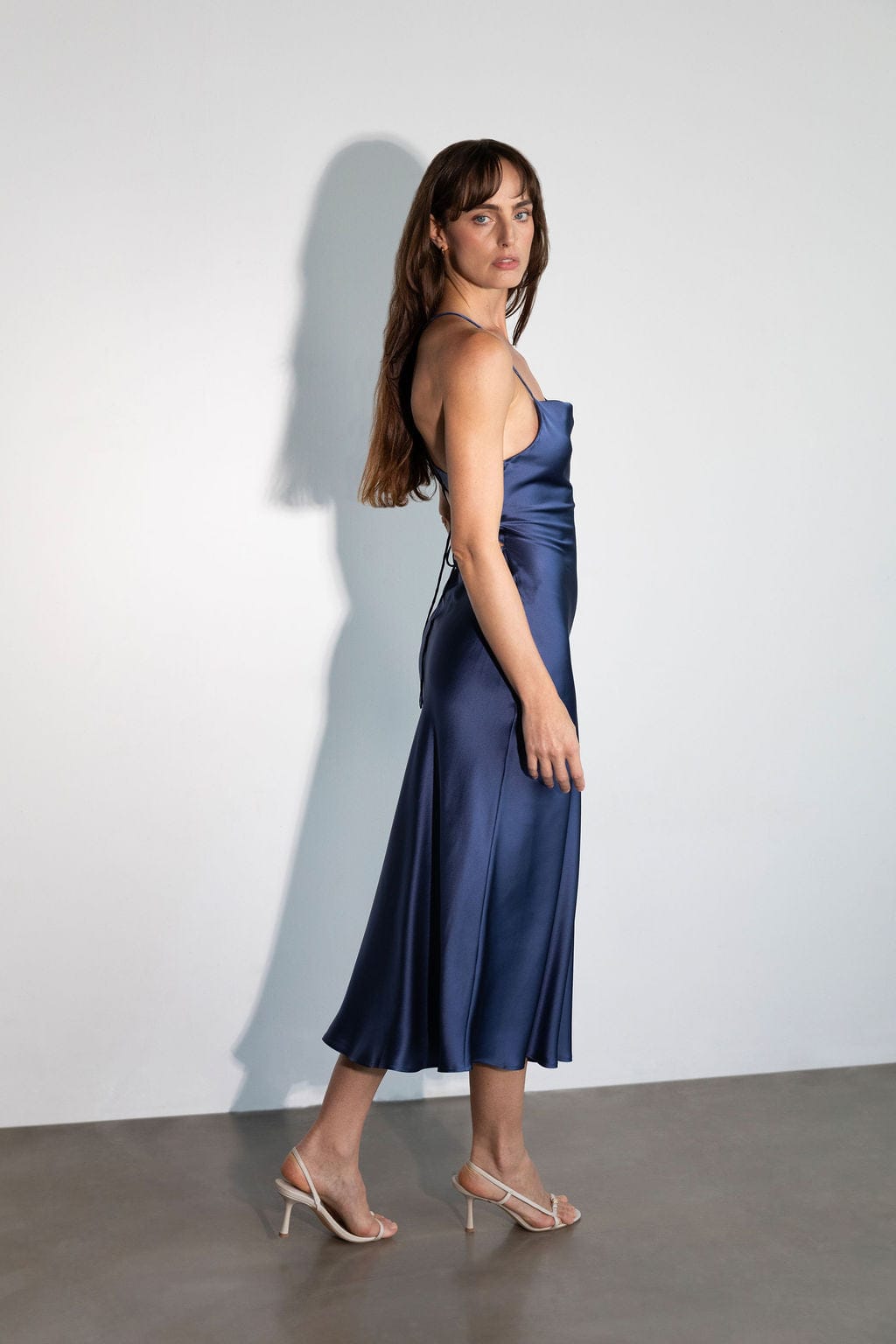 Anaphe Backless Dress Nova Slip Dress Midnight Blue - Atelier