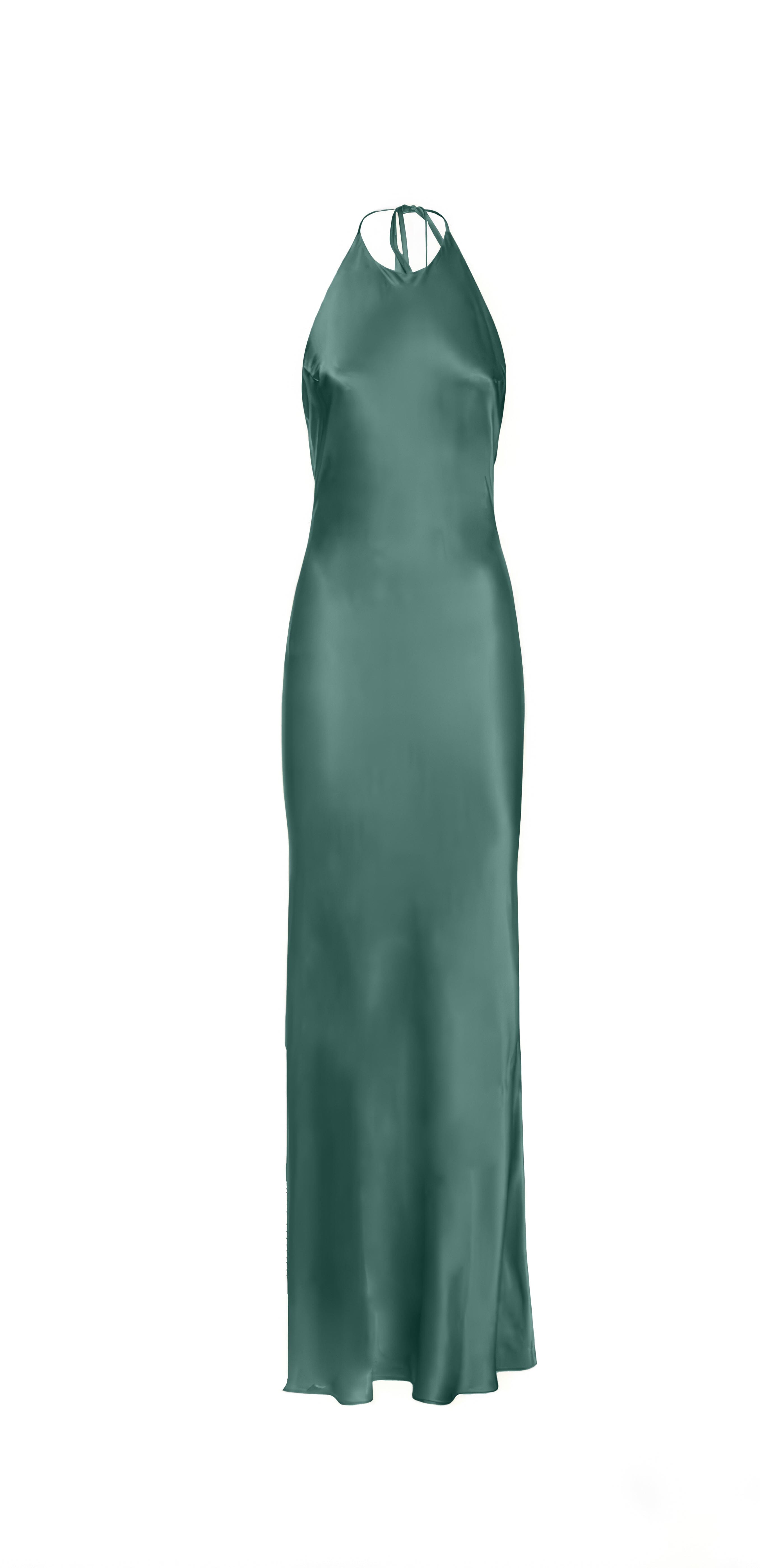 Anaphe Backless Dress Seren Halter Dress - Evergreen