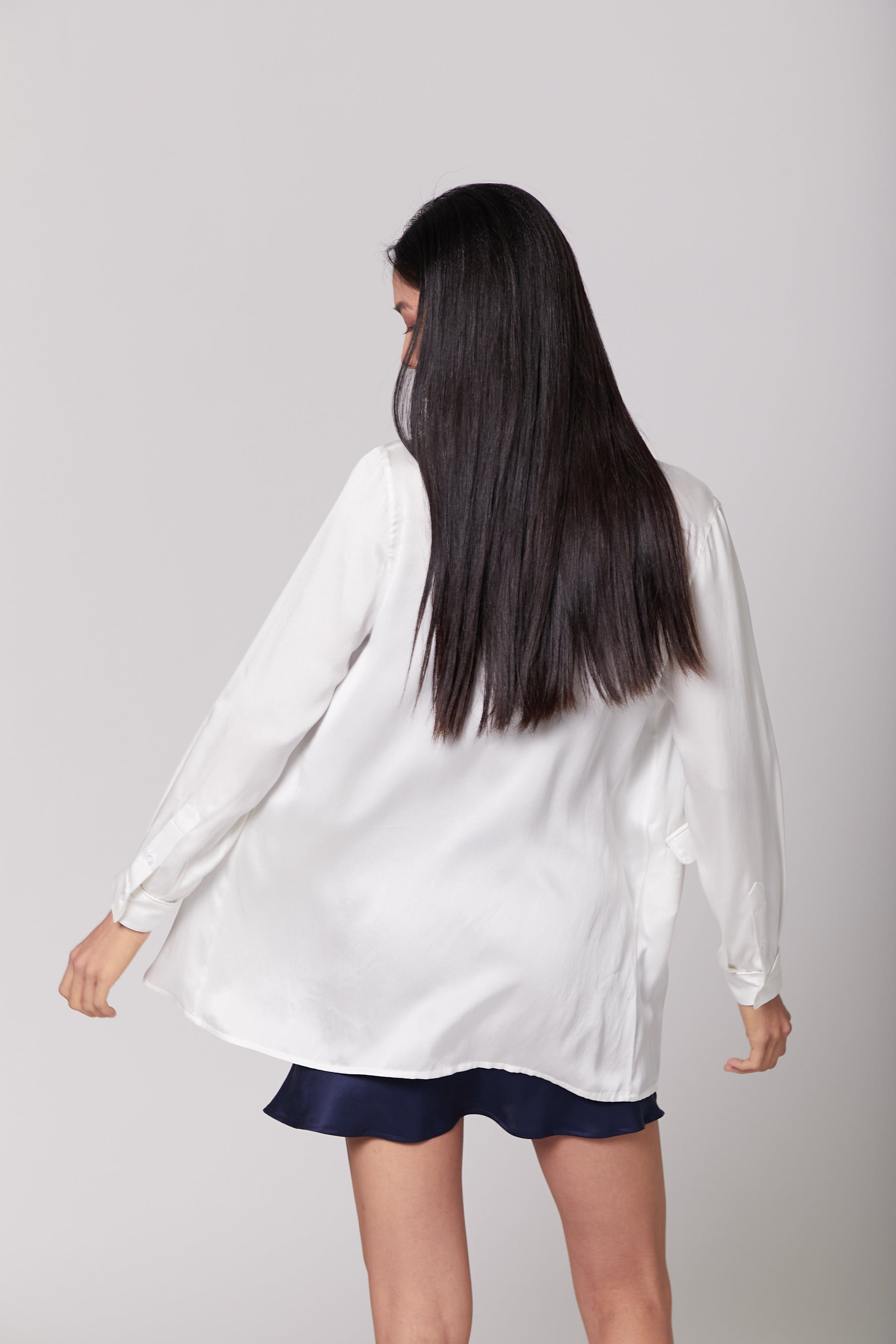 Anaphe Blazers White Ultra Light Weight Silk Blazer