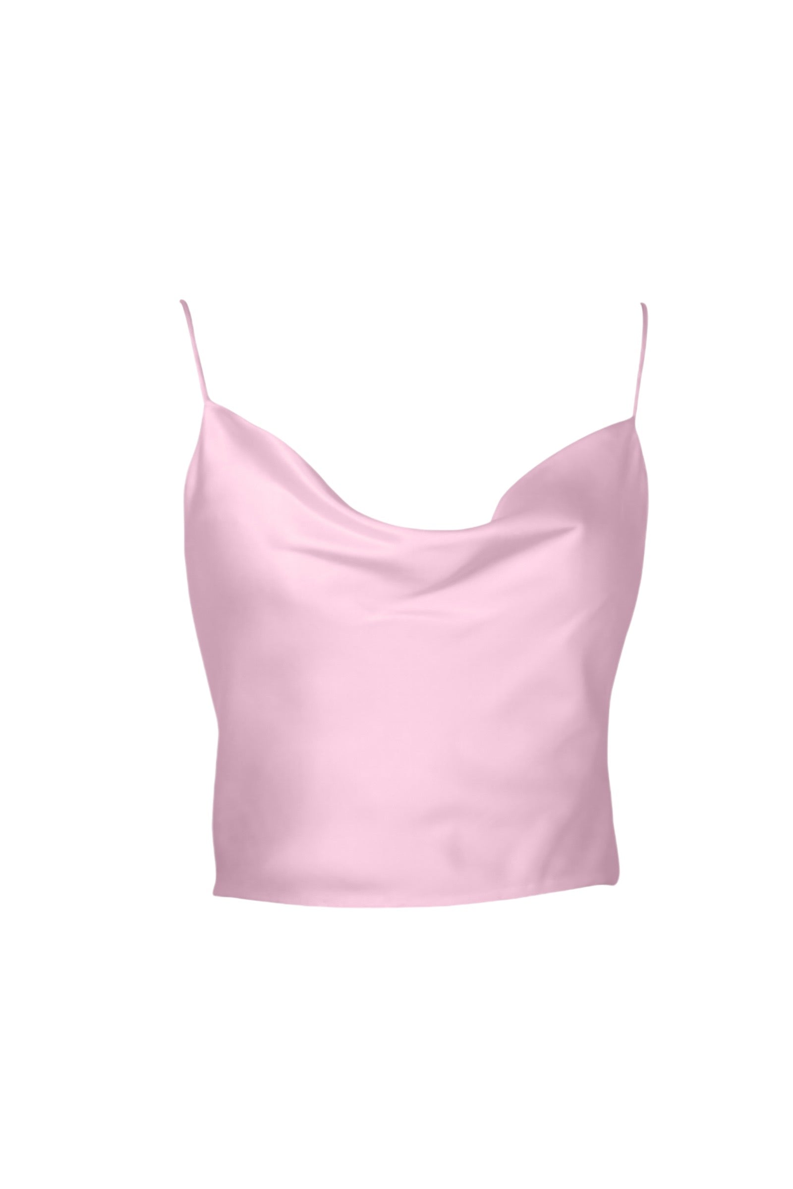 Anaphe Camisole Hera Cross Open Back Cowl Camisole - Blush Pink