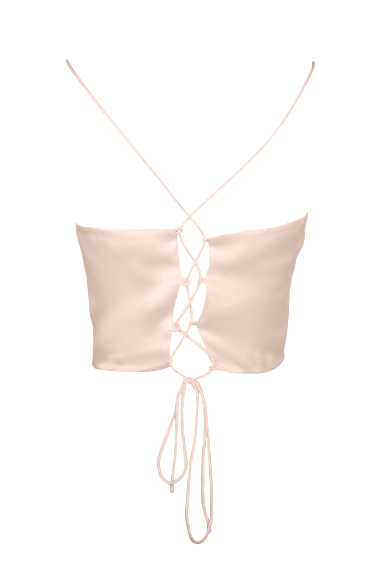 Anaphe Camisole Hera Cross Open Back Cowl Camisole - Soft Peach