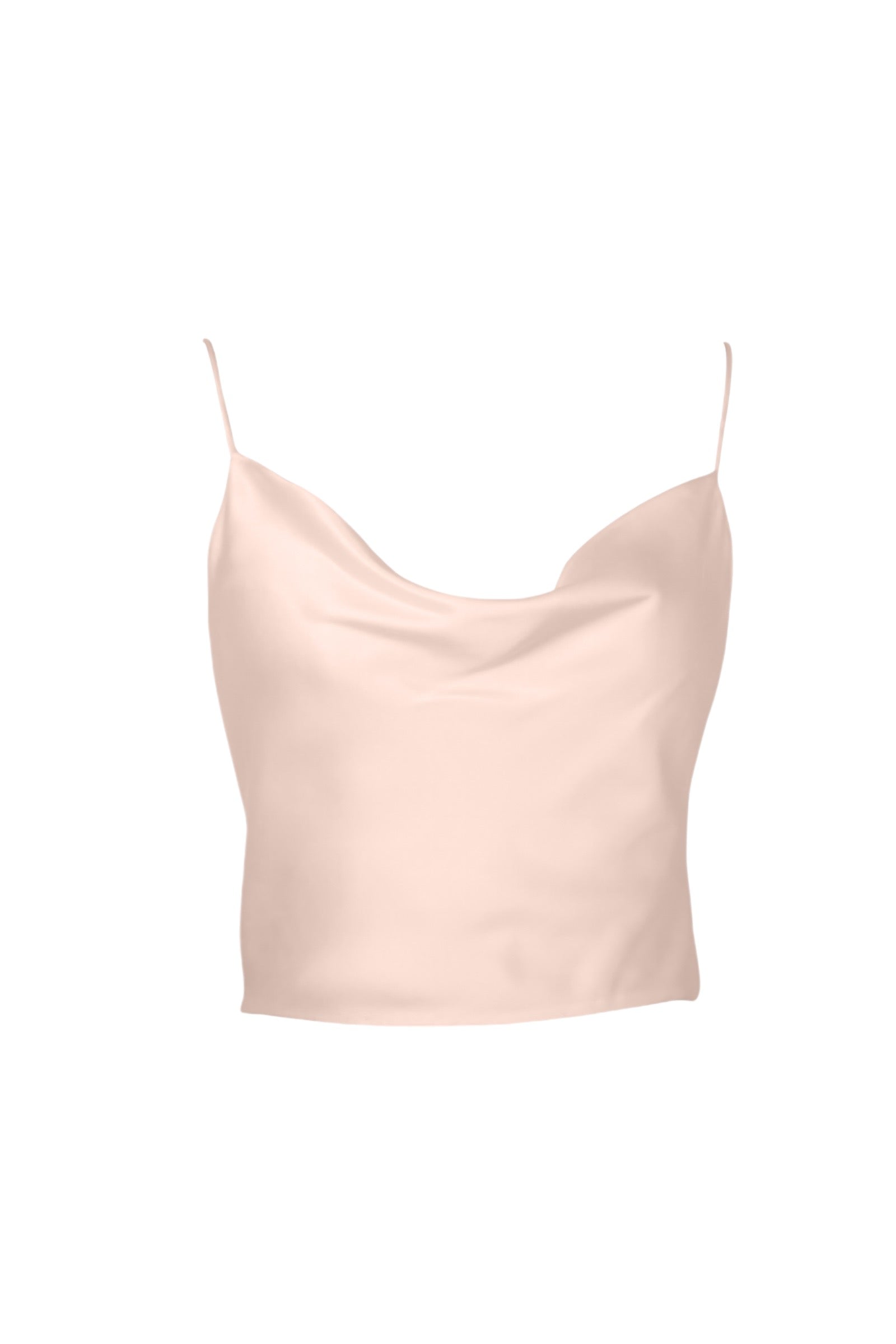 Anaphe Camisole Hera Cross Open Back Cowl Camisole - Soft Peach