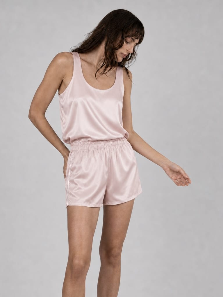 Anaphe Camisole Scoop Silk Camisole - Blush