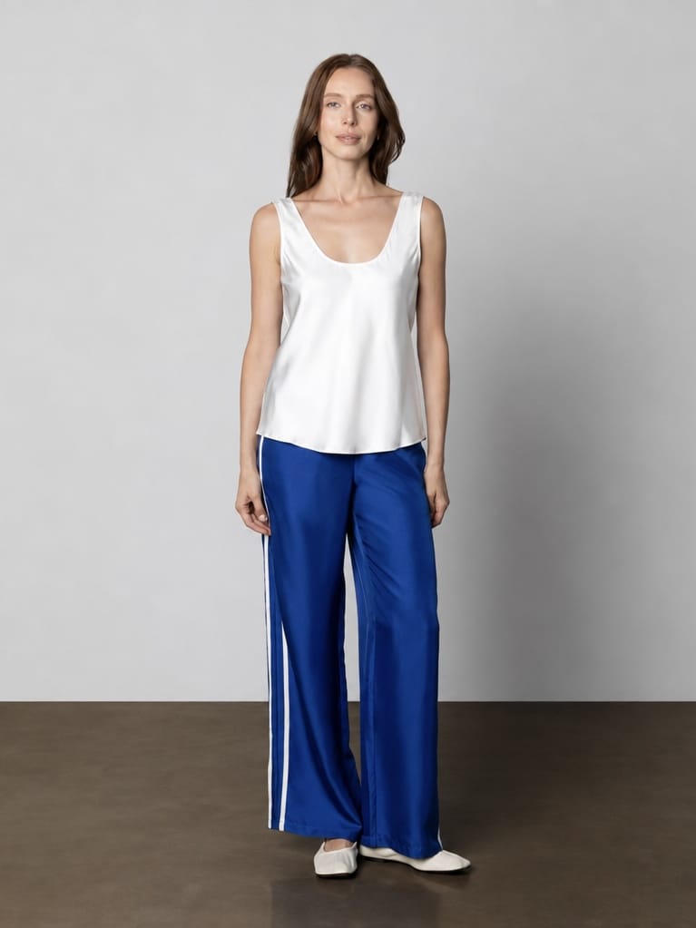 Anaphe Camisole Scoop Silk Camisole - White