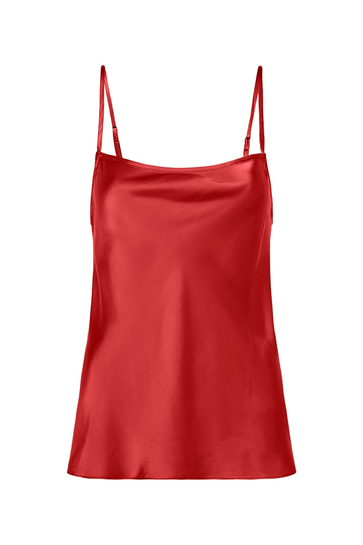 Anaphe Camisole Silk 60s Cowl Cami - Dakota Red
