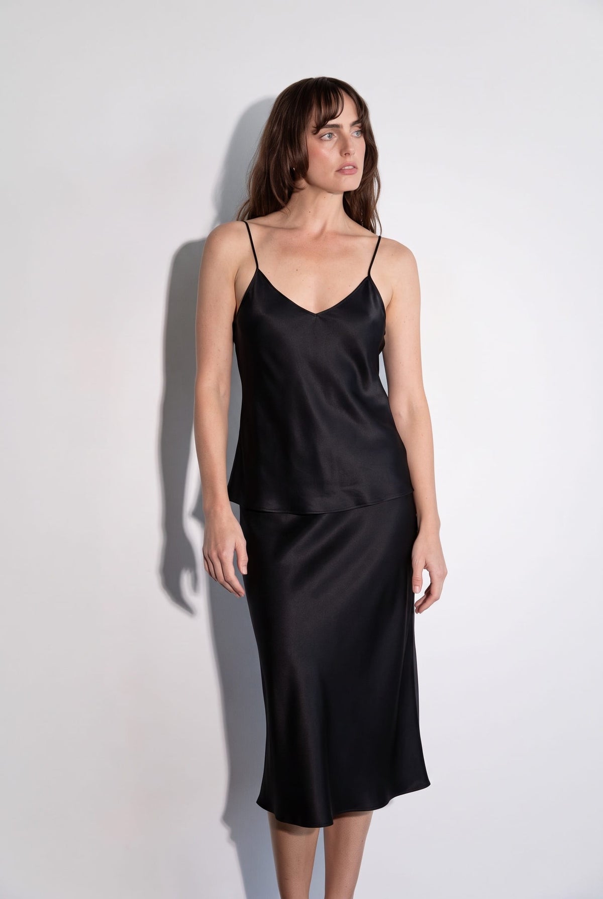Anaphe Camisole V Silk Camisole - Black