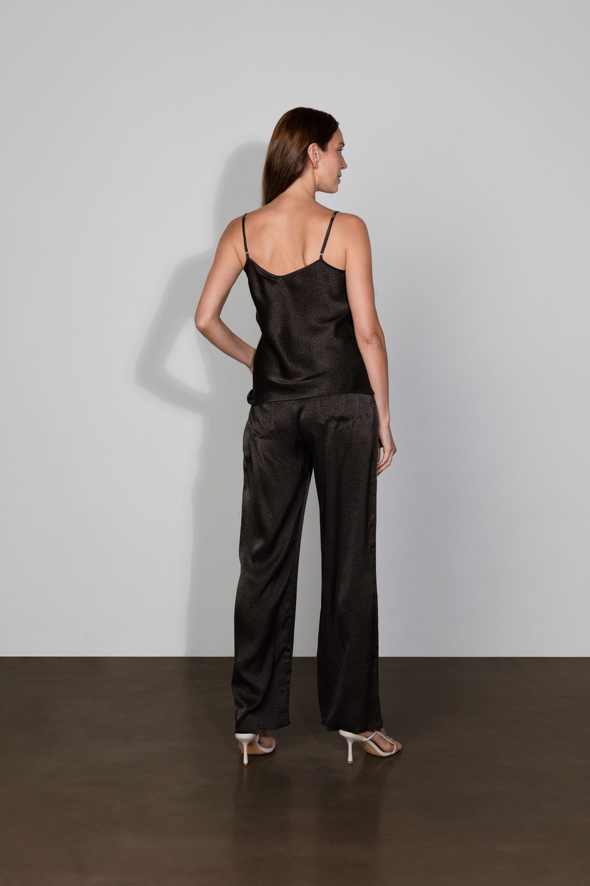 Anaphe Camisole V Silk Camisole - Panther
