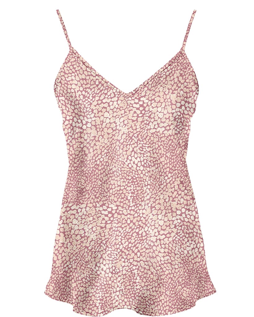 Anaphe Camisole V Silk Camisole - Pink Sea Shells