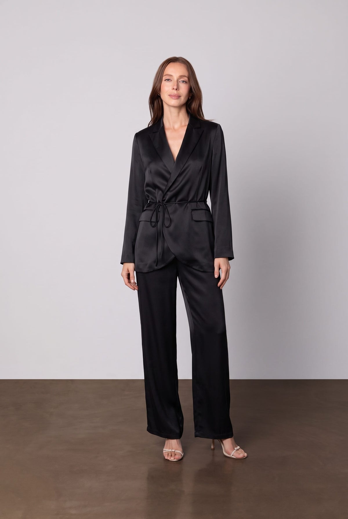 Anaphe Form Fit Silk Tie Blazer