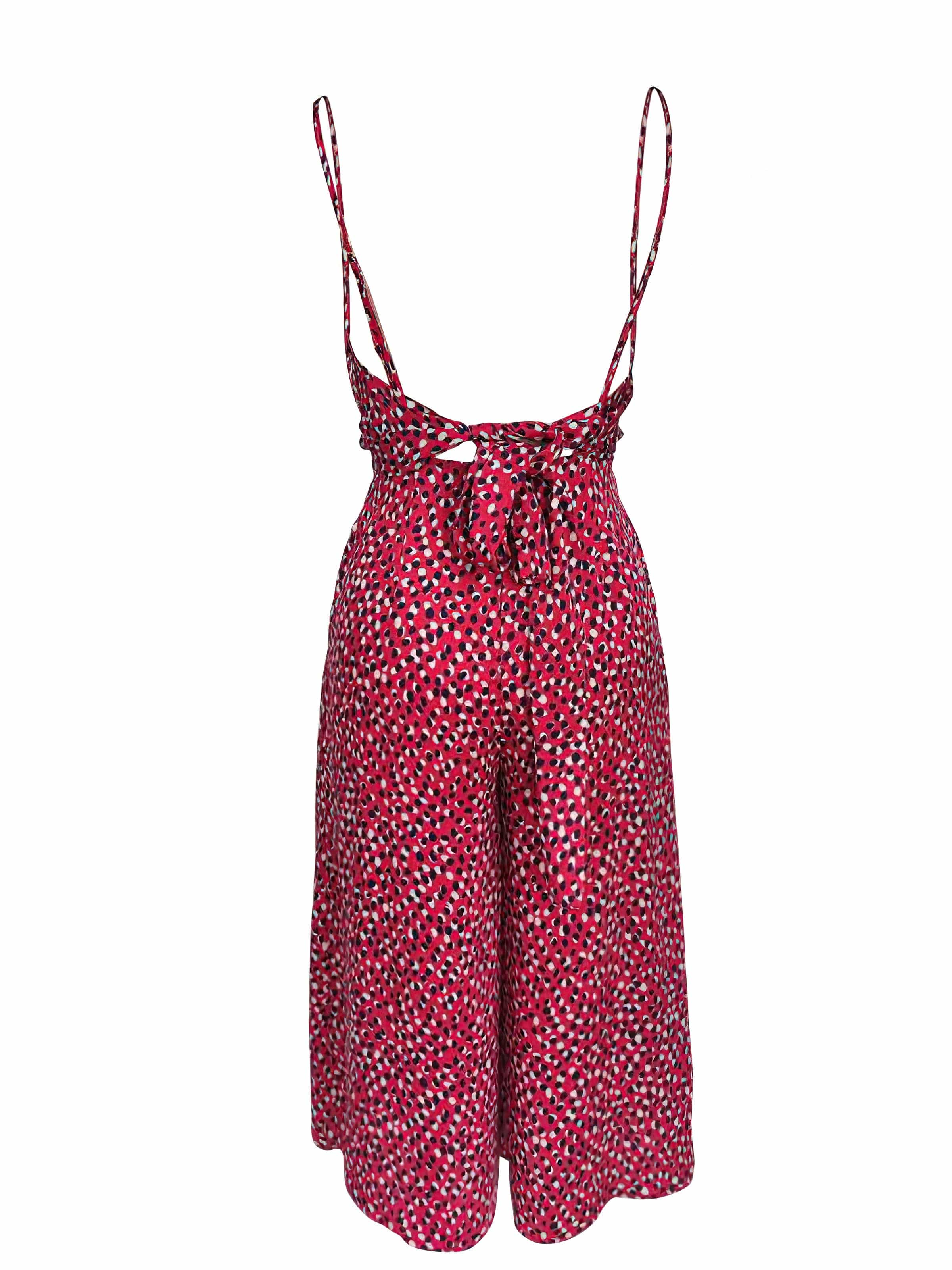Anaphe Jumpsuits & Rompers Silk Jumpsuit - Poppy Red