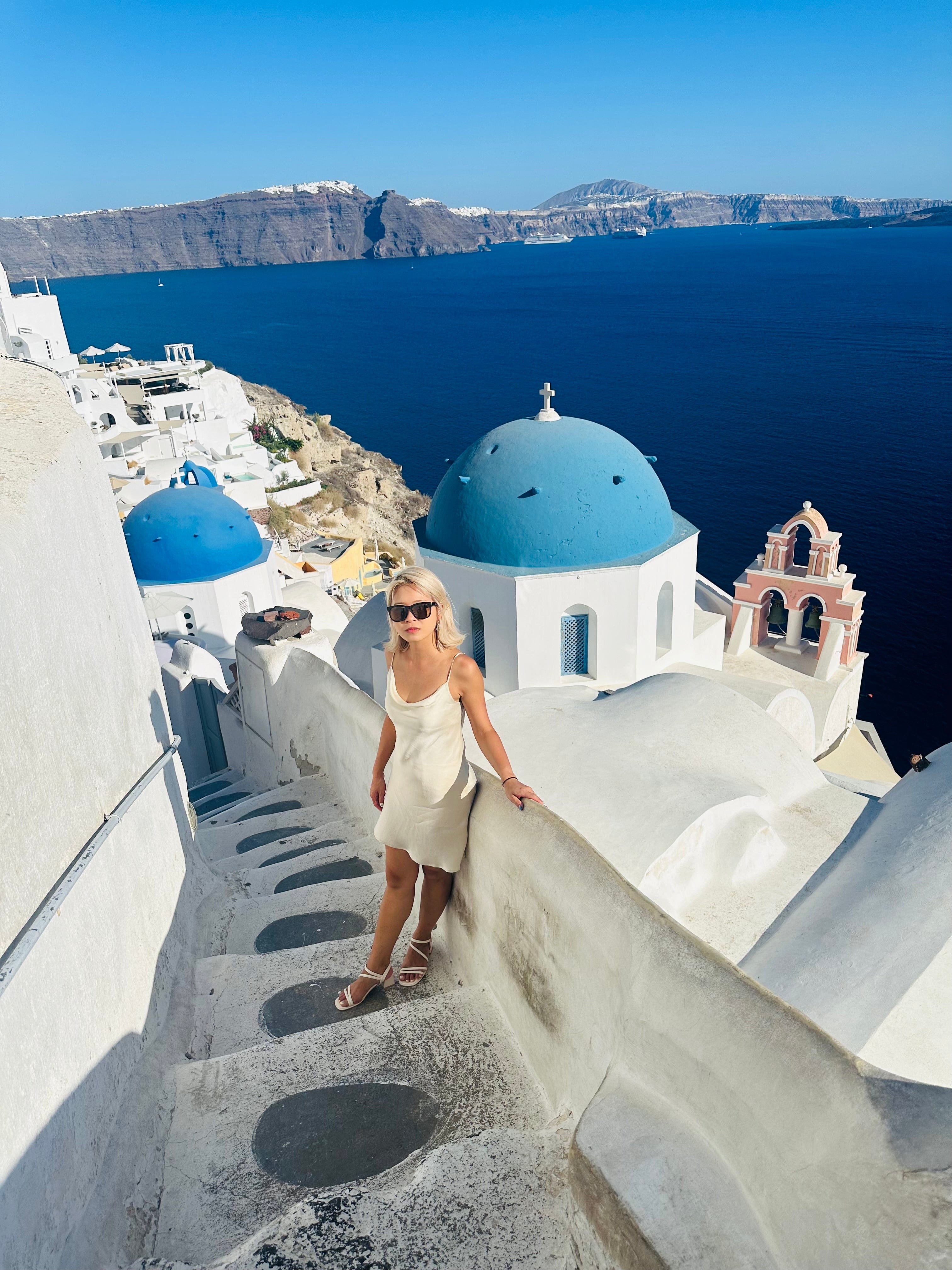 Anaphe Mini Cowl Dress 60s Silk Cowl Mini Slip Dress - Sand