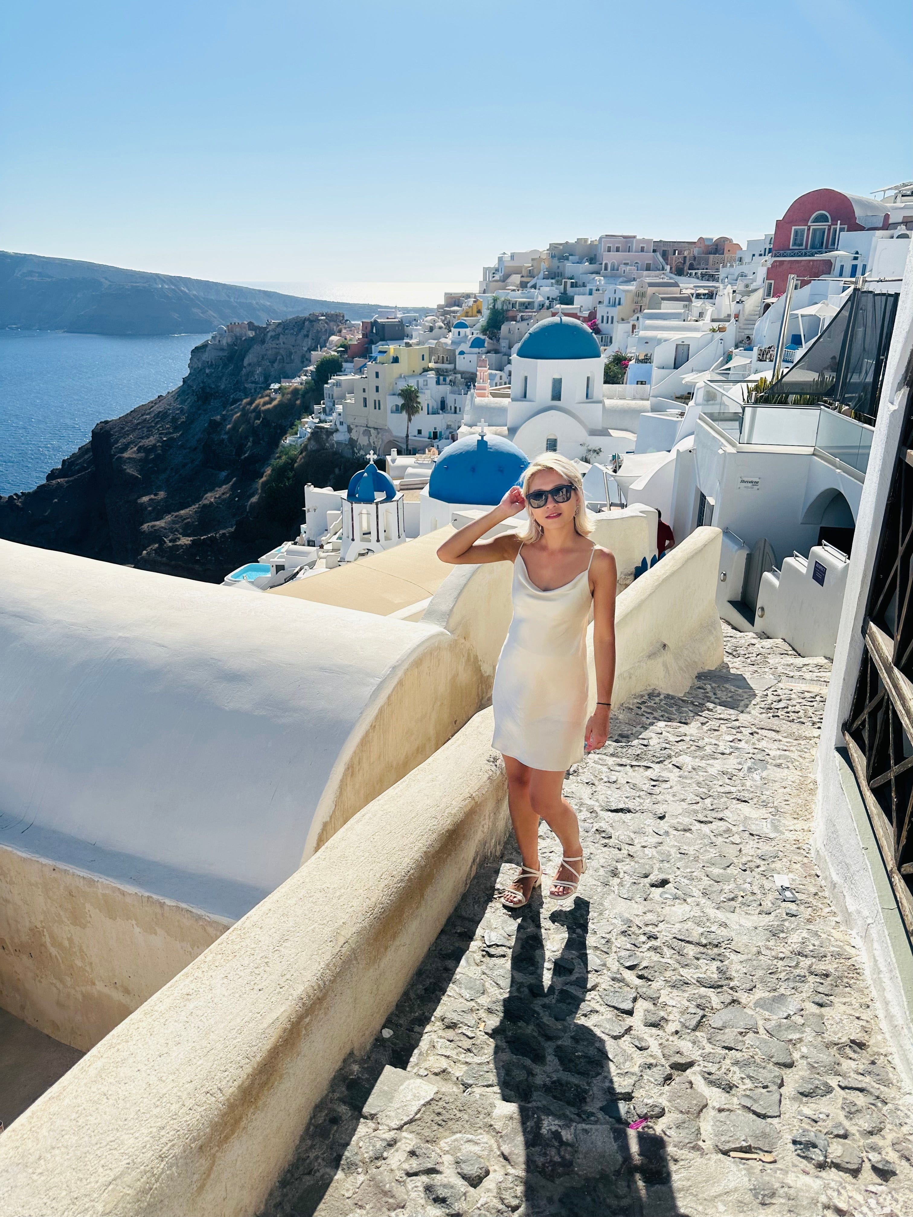 Anaphe Mini Cowl Dress 60s Silk Cowl Mini Slip Dress - Sand