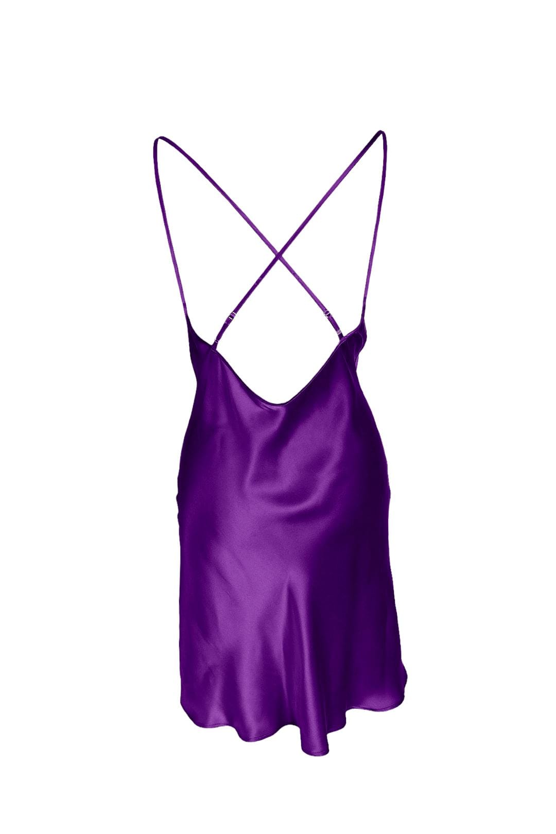 Anaphe Mini Cowl Dress San Marino Open-Back Mini Slip Dress - Orchid Purple