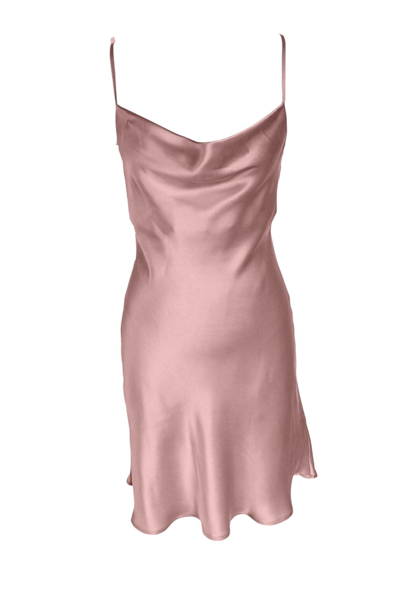 Anaphe Mini Cowl Dress San Marino Open-Back Mini Slip Dress - Rosewood