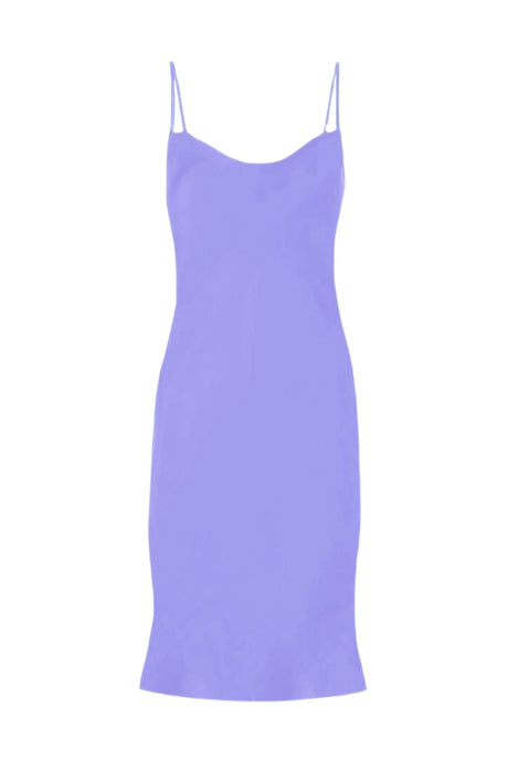 Anaphe Mini Cowl Dress XS 60s Silk Cowl Mini Slip Dress - Lavender Haze