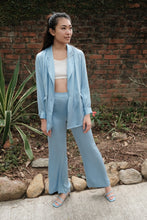 Load image into Gallery viewer, Anaphe Pants &amp; Shorts High-Waist Silk Pant - Forget Me Not Blue - 29&quot; Regular Length
