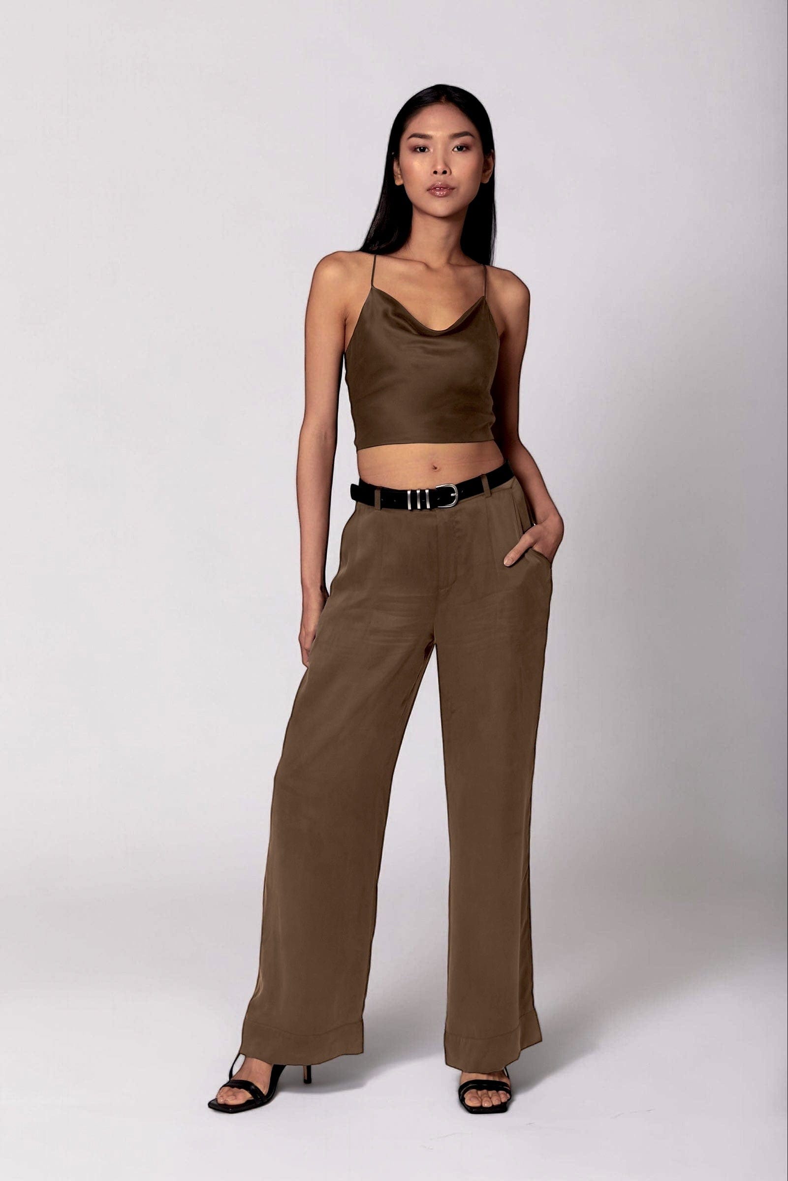 Anaphe Pants & Shorts Mocha / XXS (26” waist) Hero Silk Pant