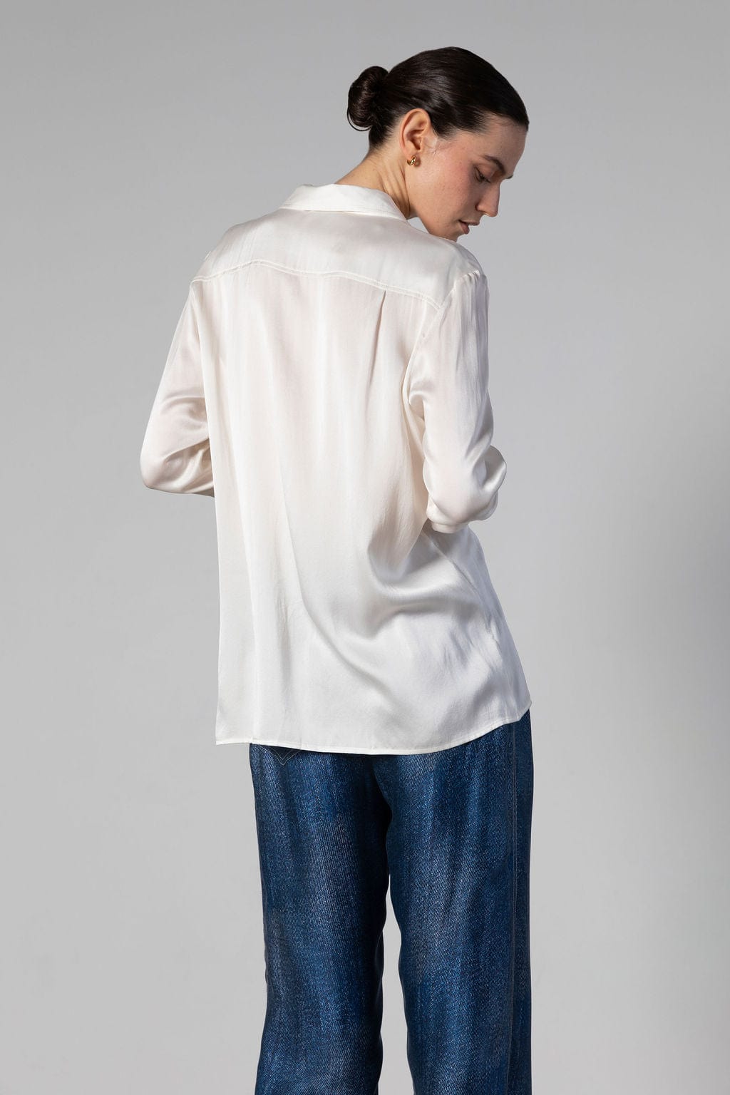 Anaphe Shirts & Tops Boyfriend Silk Utility Shirt