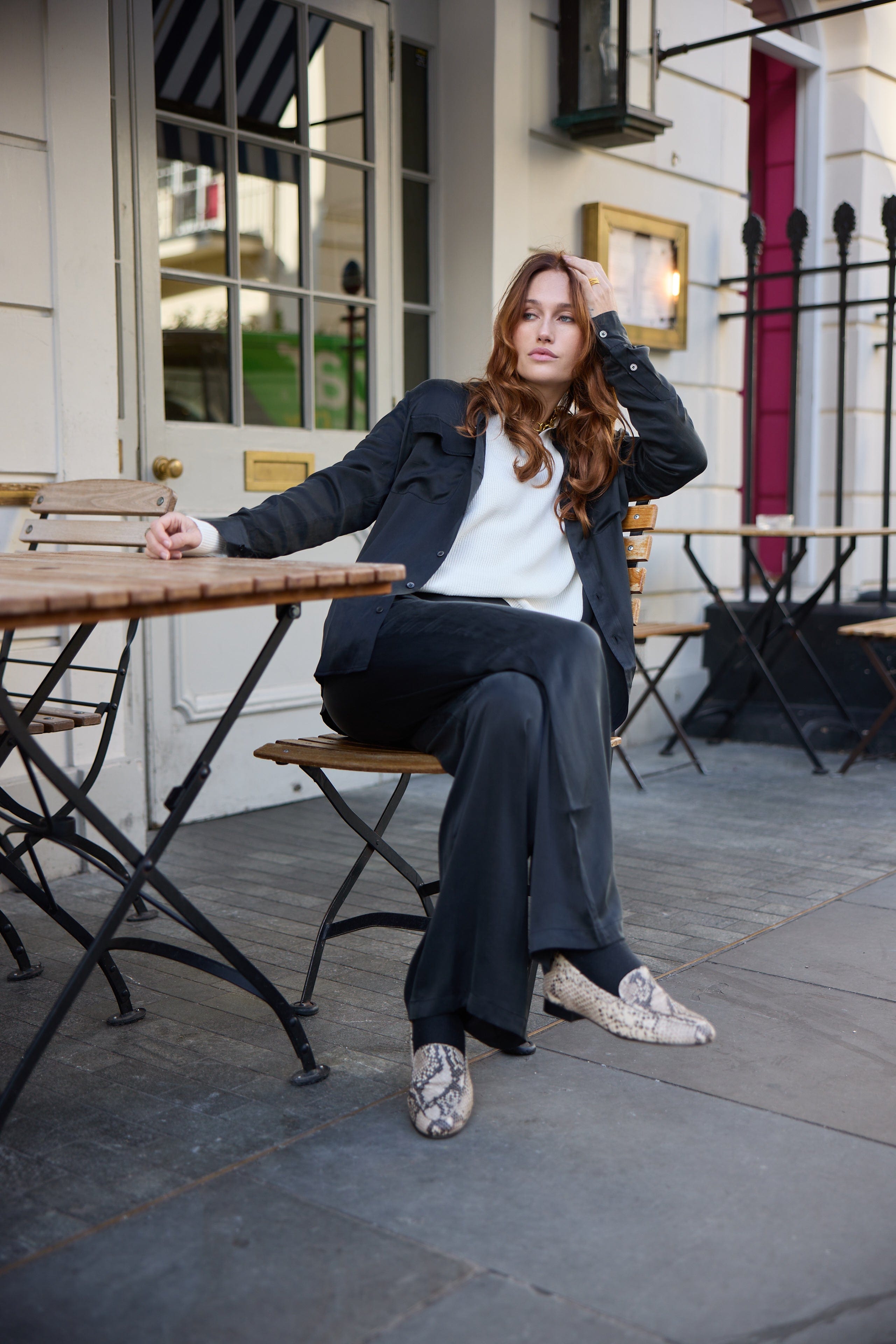 Anaphe Shirts & Tops Boyfriend Utility Shirt - Classic Black