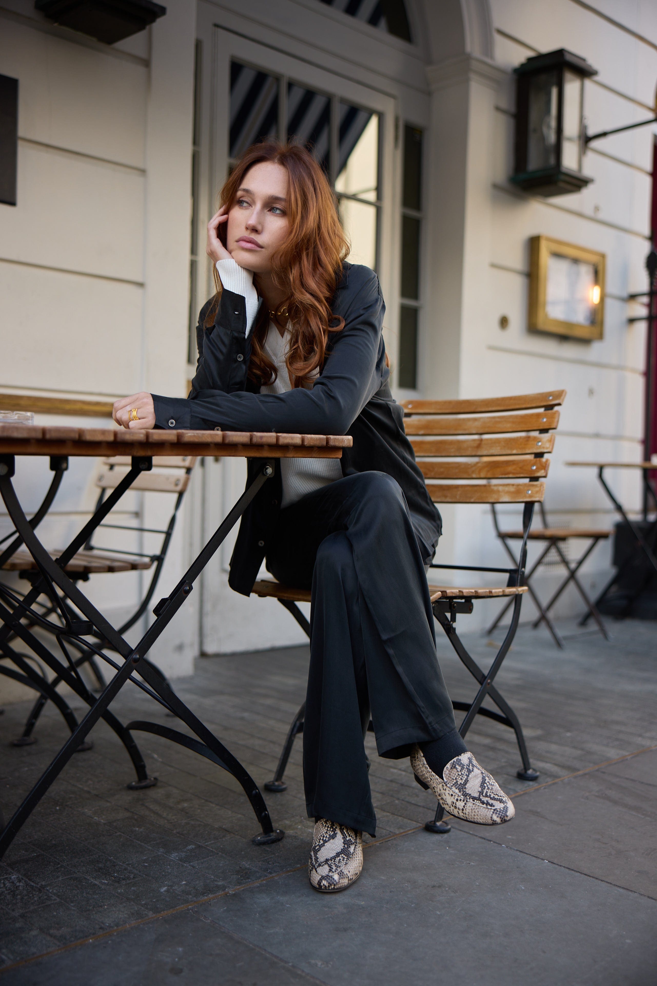 Anaphe Shirts & Tops Boyfriend Utility Shirt - Classic Black