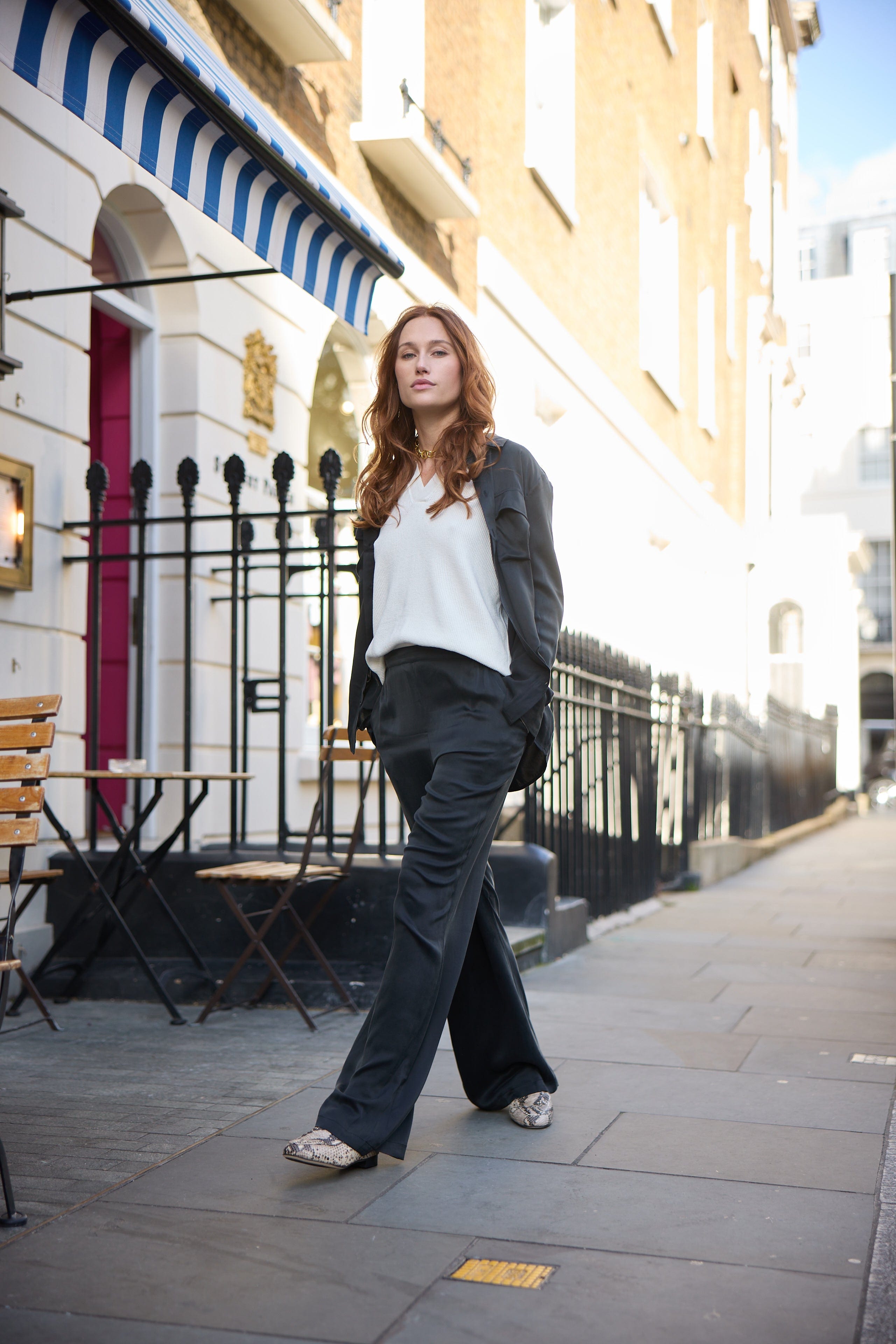 Anaphe Shirts & Tops Boyfriend Utility Shirt - Classic Black