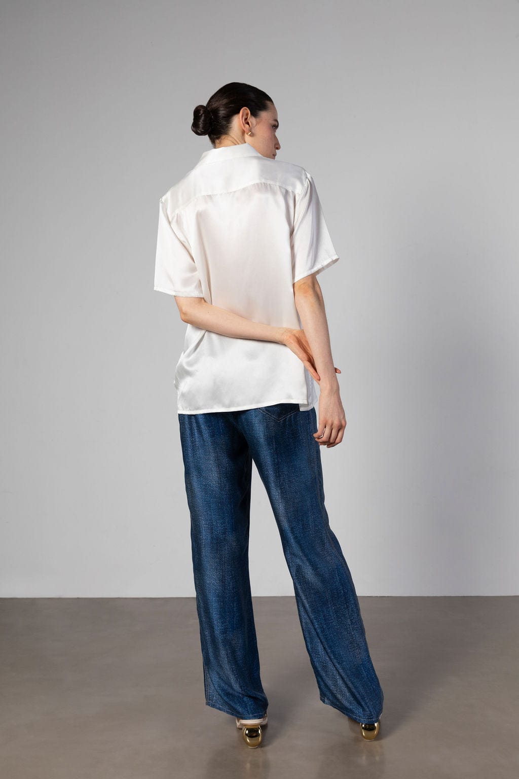Anaphe Shirts & Tops Camden Shirt Short Sleeve - Sandwashed Silk