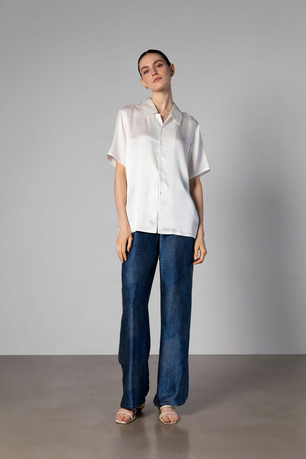 Anaphe Shirts & Tops Camden Shirt Short Sleeve - Sandwashed Silk