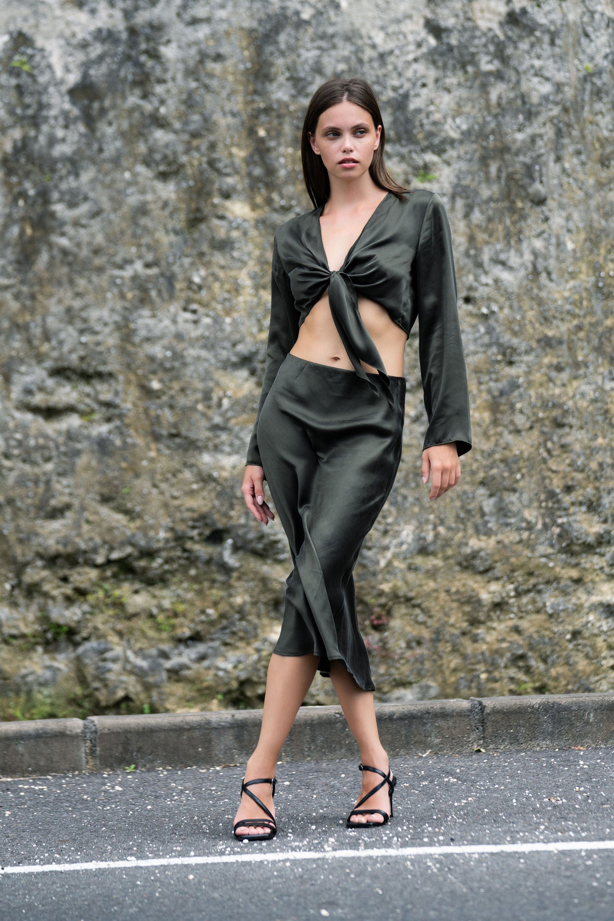 Anaphe Shirts & Tops Crop Multiway Tie Top