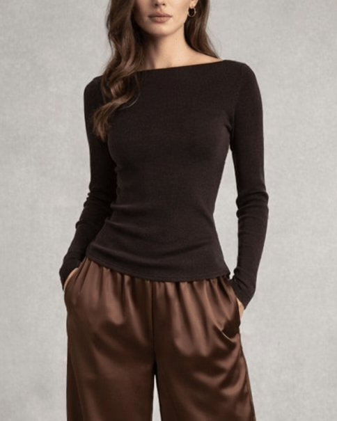 Anaphe Shirts & Tops Luxury Light Weight Merino Knit Top
