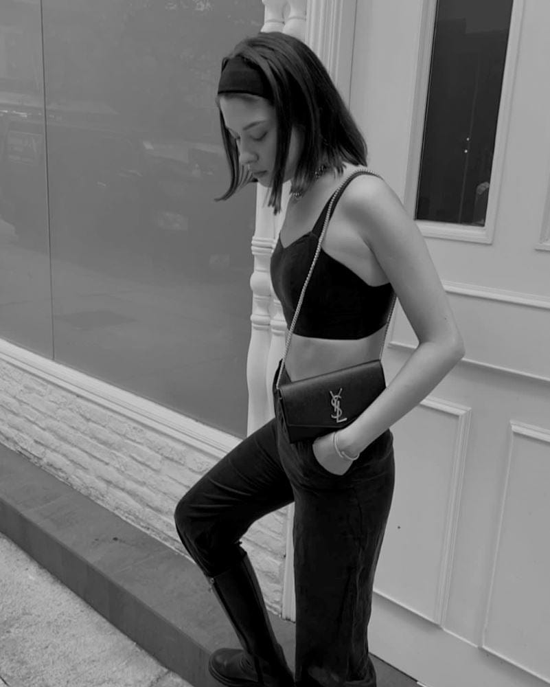 Anaphe Shirts & Tops Silk Zip Crop Multi Way Top Classic Black