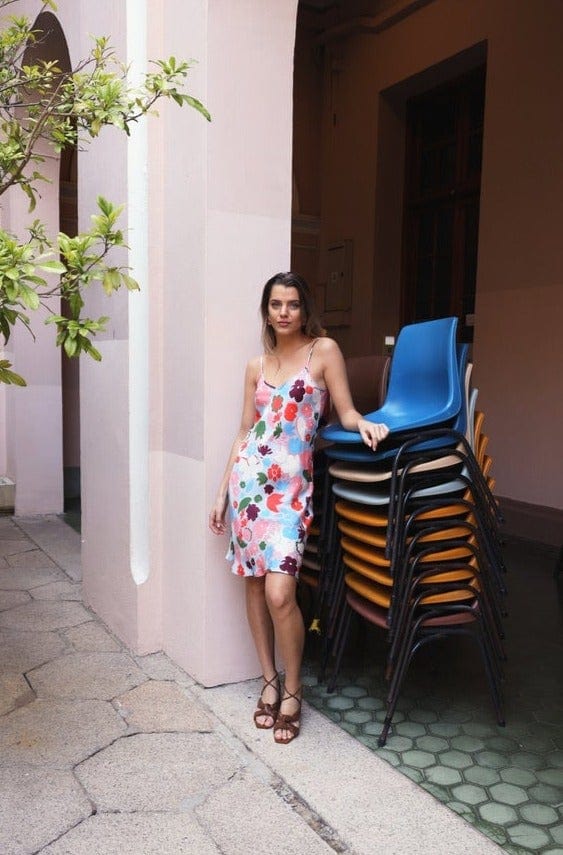 Anaphe Short V Dress Short Silk Slip Dress Felicity