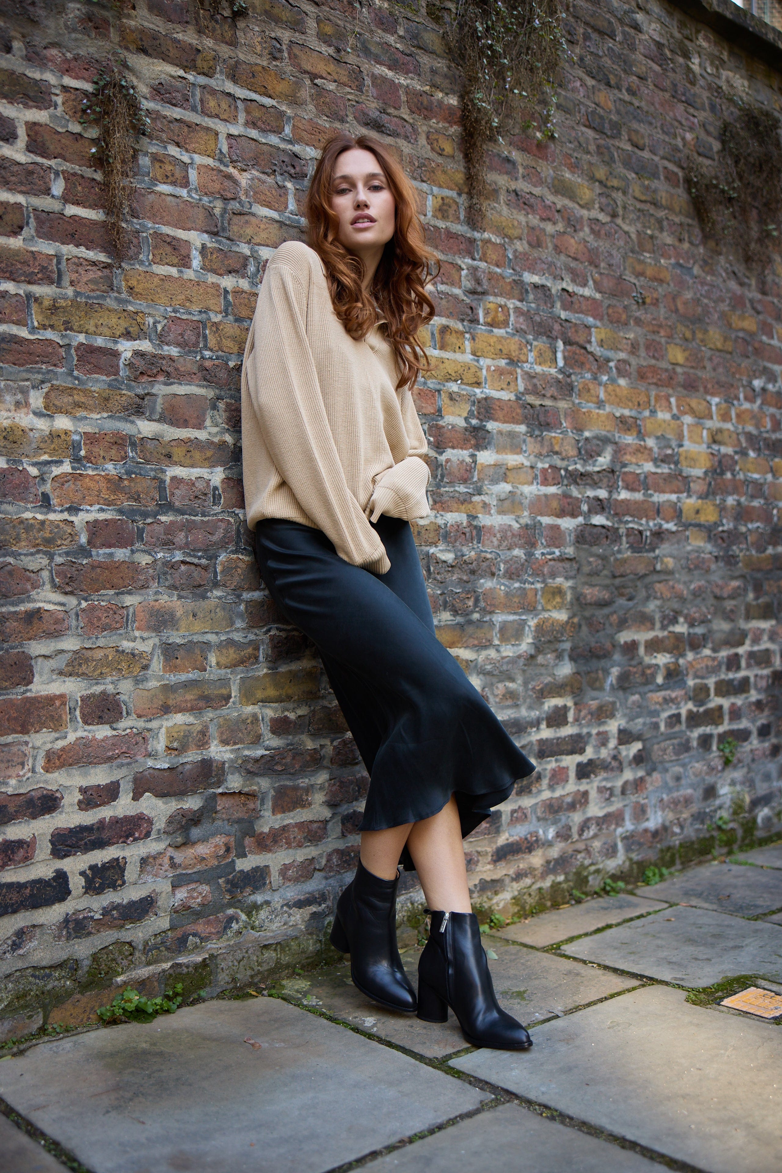 Anaphe Skirts Effortless Silk Skirt Classic Black