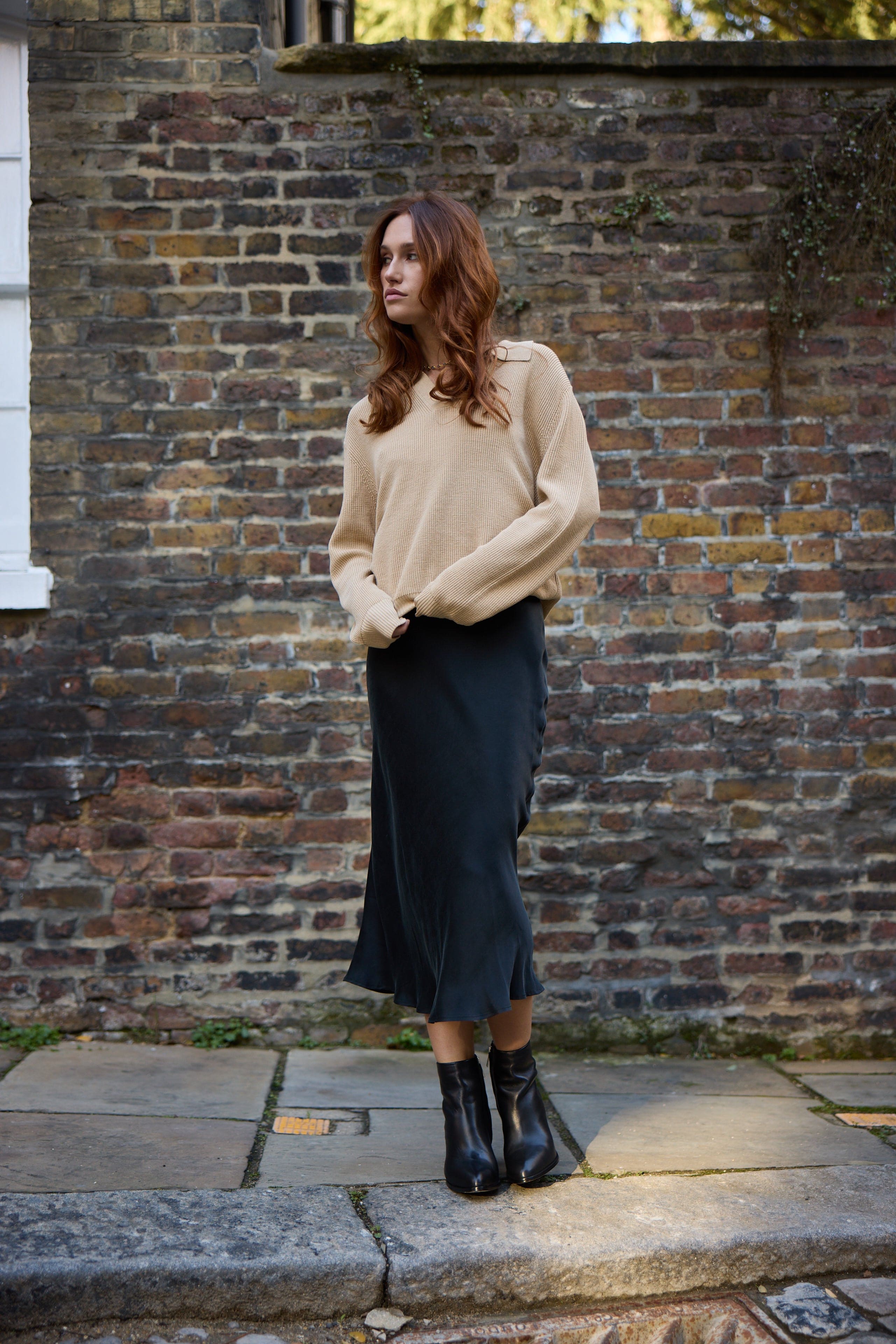 Anaphe Skirts Effortless Silk Skirt Classic Black