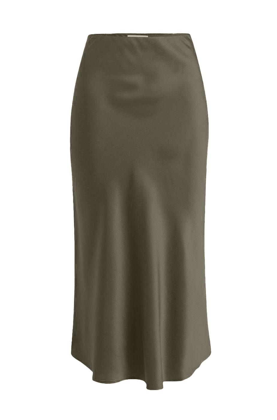 Anaphe Skirts Effortless Silk Skirt - Olive Green
